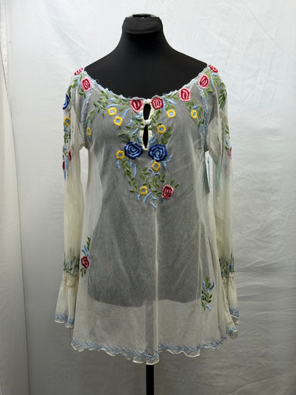 CF110-25 ROJA WHITE TUNIC XS