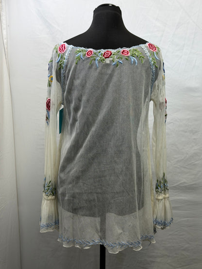 CF110-25 ROJA WHITE TUNIC XS