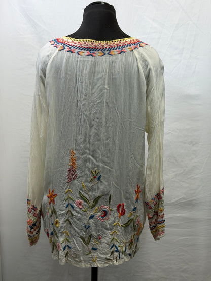 CF110-22 JOHNNY WAS BUTTERFLY TOP M