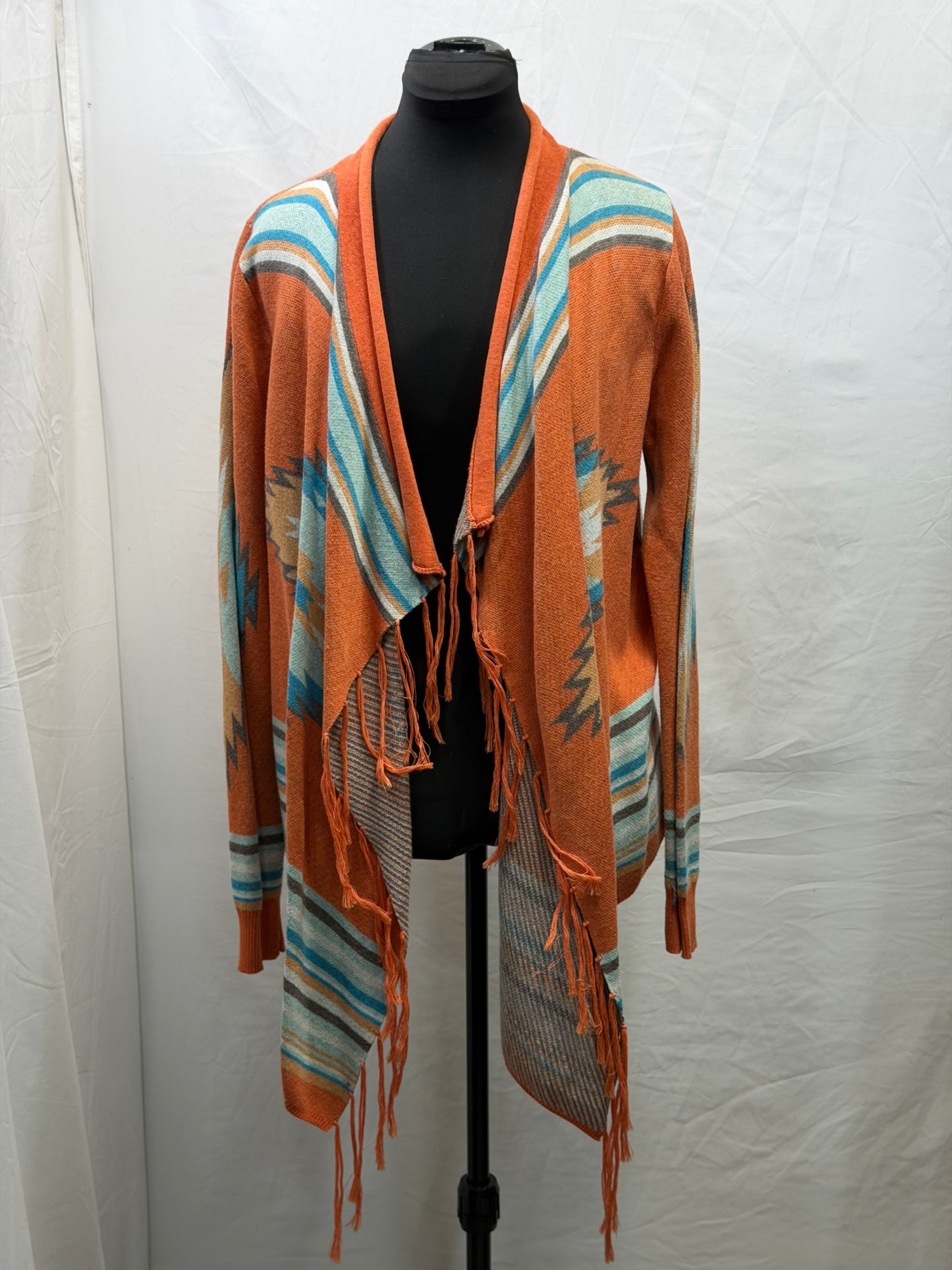 CF110-18 TASHA TURQ/ORANGE SWEATER M