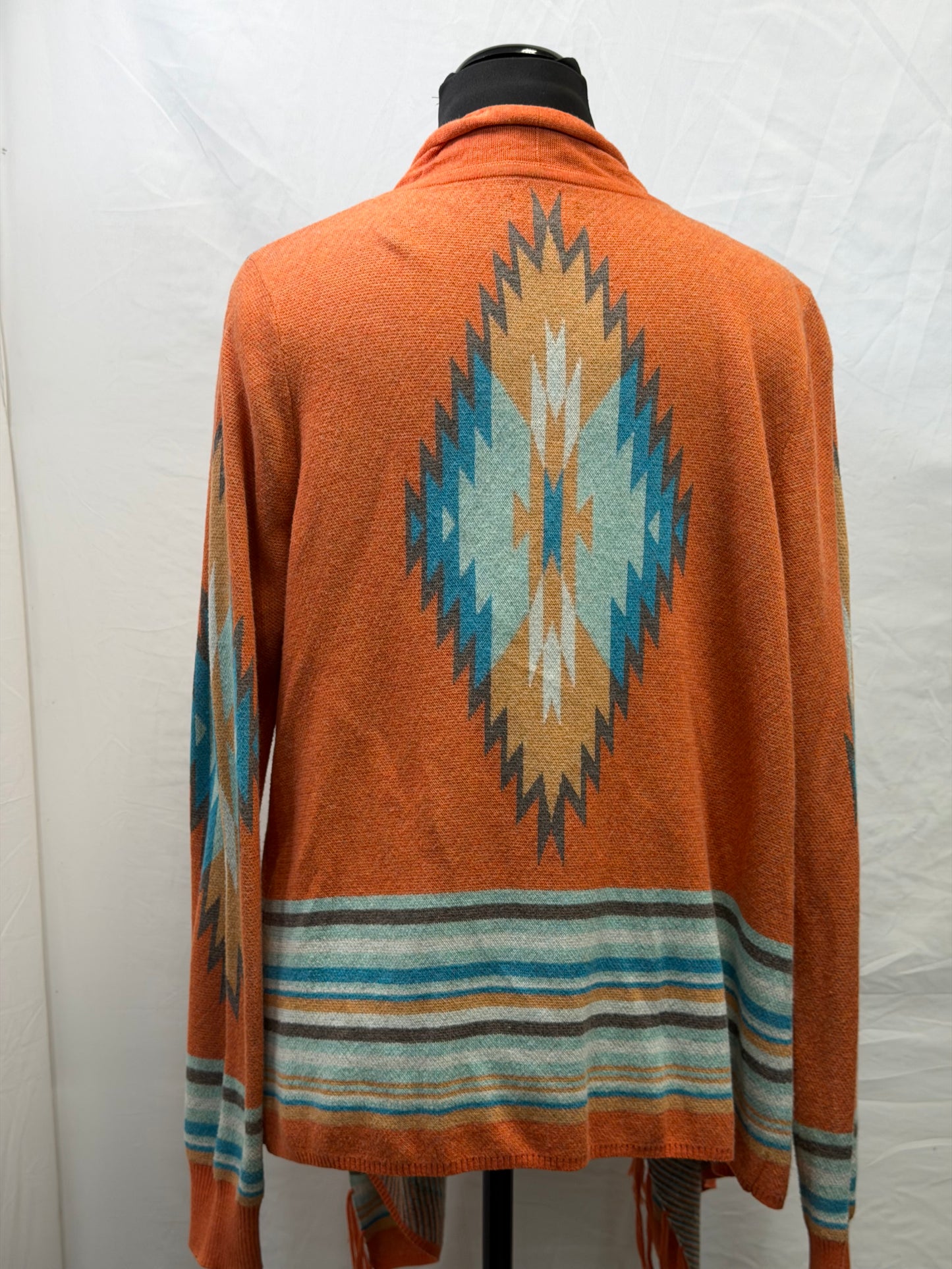 CF110-18 TASHA TURQ/ORANGE SWEATER M