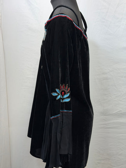CF110-16 ROJA VELVET TUNIC L