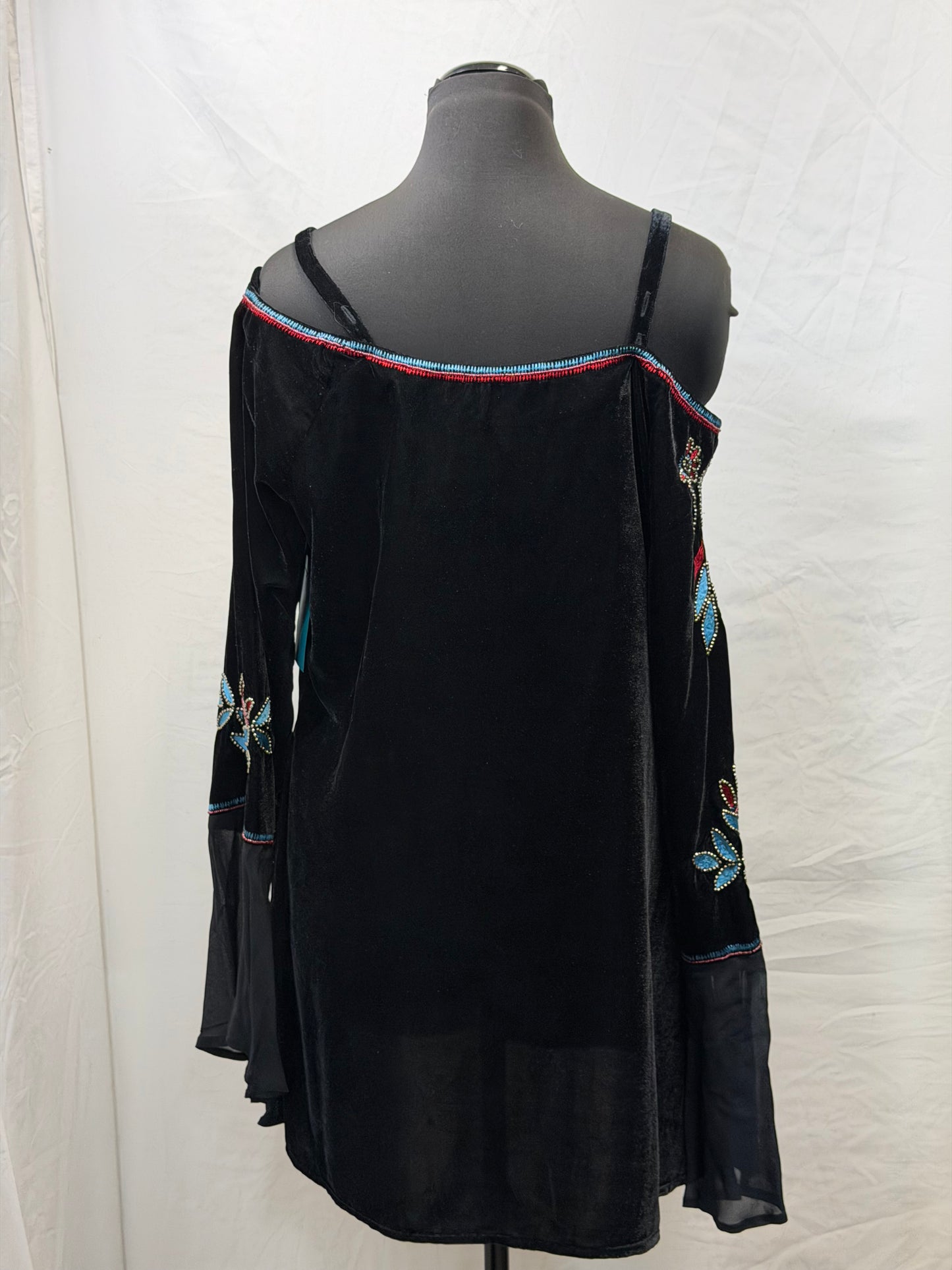 CF110-16 ROJA VELVET TUNIC L