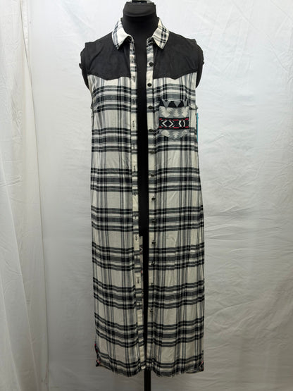 CF110-11 TASHA BLK/WHT DUSTER M