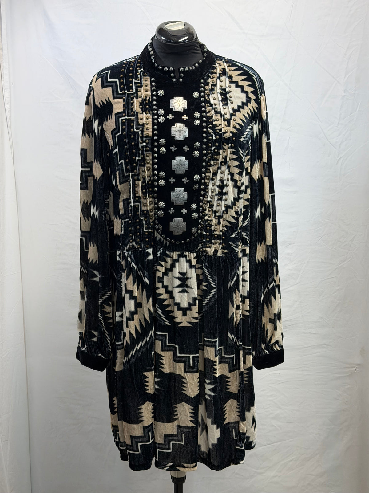 CF105-127 BANKHEAD BLANKET DRESS 2X