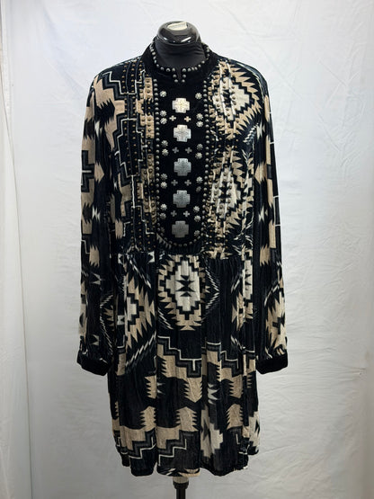 CF105-127 BANKHEAD BLANKET DRESS 2X