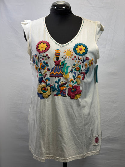 CF112-10 V NECK FLUTTER SLV TOP XL