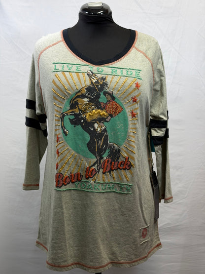 CF106-13 BORN TO BUCK TOP XL