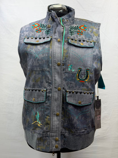 CF106-10 HORSESHOE CAMO VEST XL