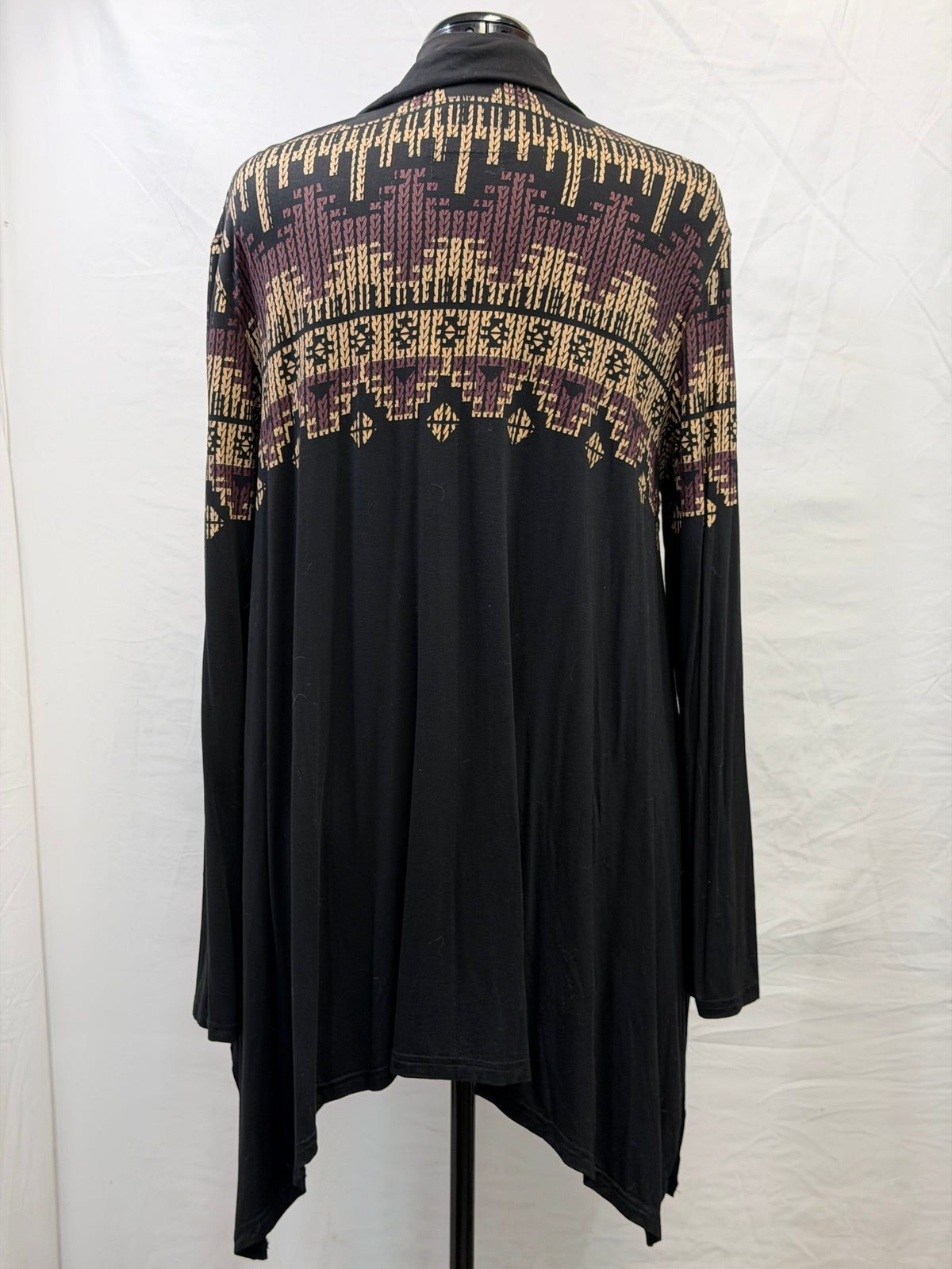 CF111-7 3/4 ZIP TUNIC TOP L
