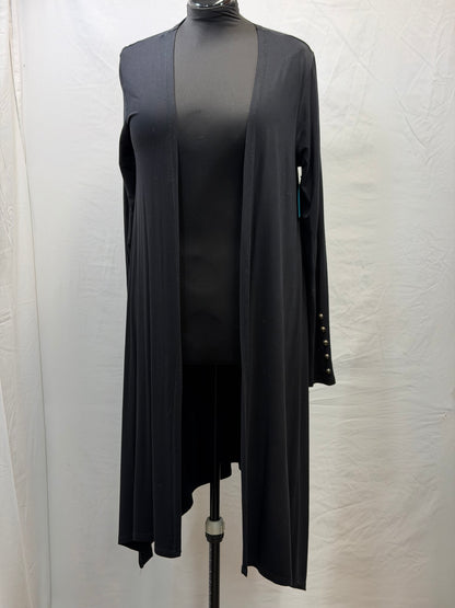CF111-21 LONG BLK KNIT CARDIGAN M