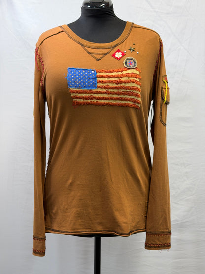 CF111-16 MUSTARD FLAG TOP L