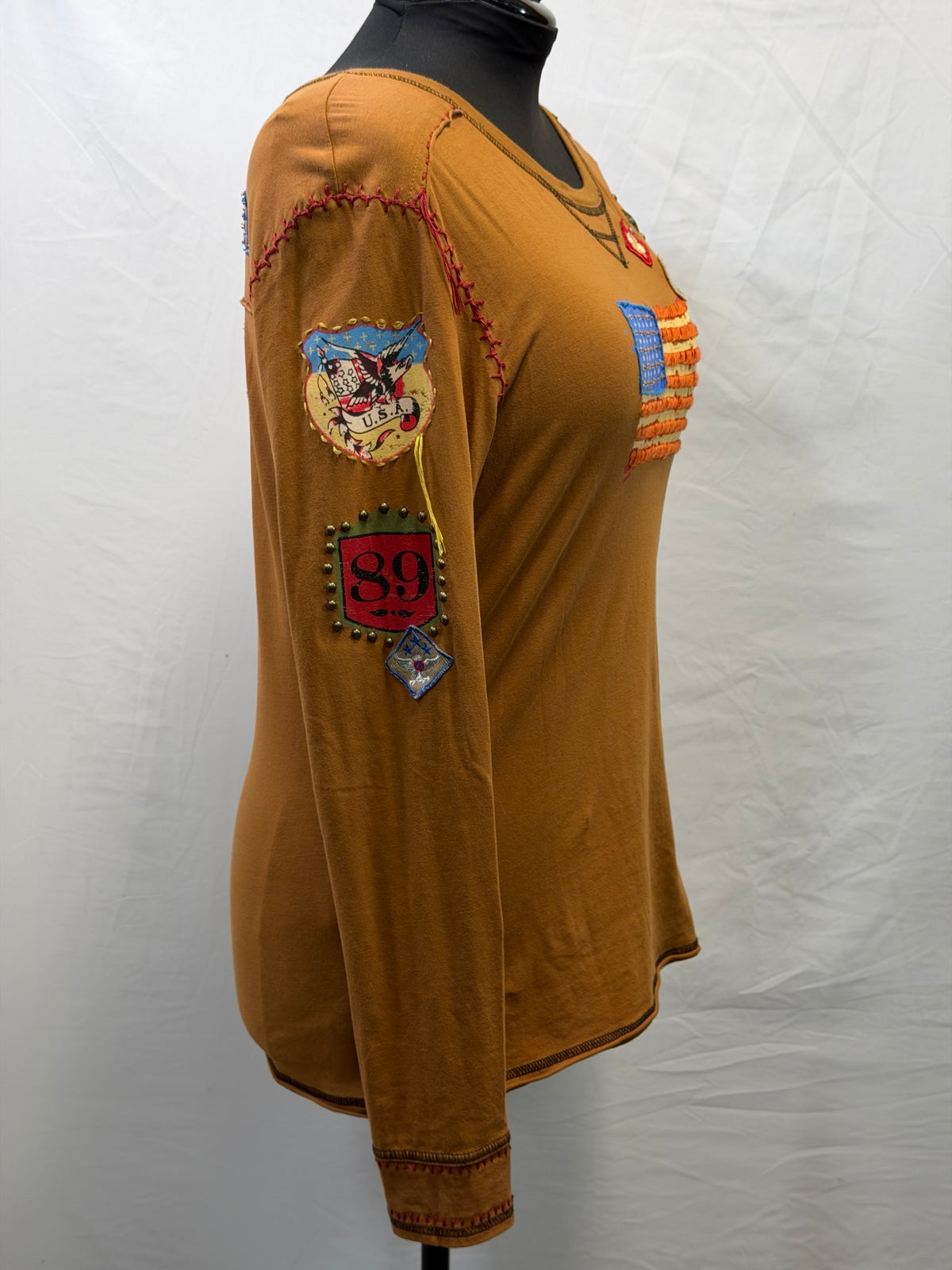 CF111-16 MUSTARD FLAG TOP L