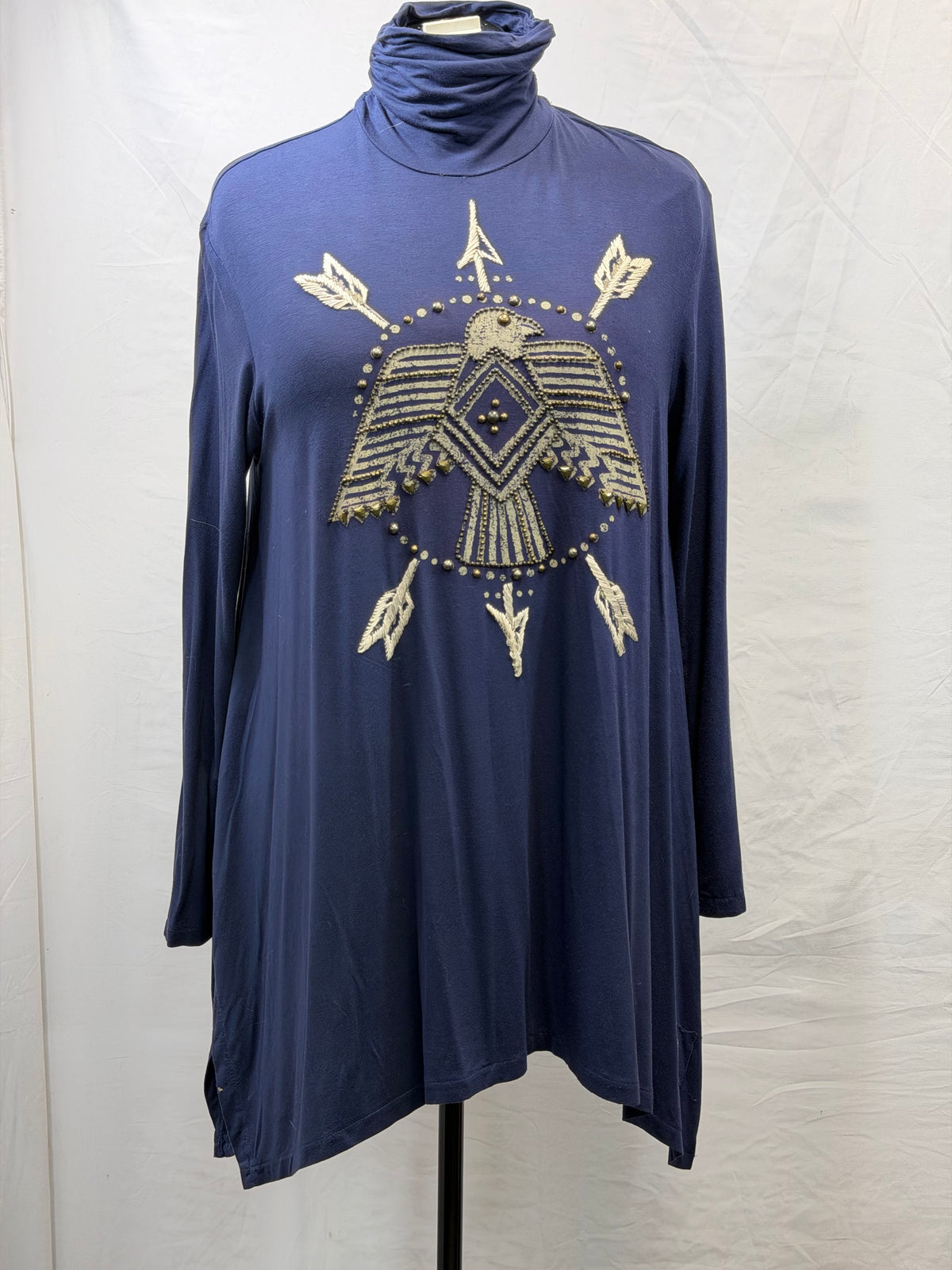 CF111-15 THUNDERBIRD TURTLE NECK TOP S