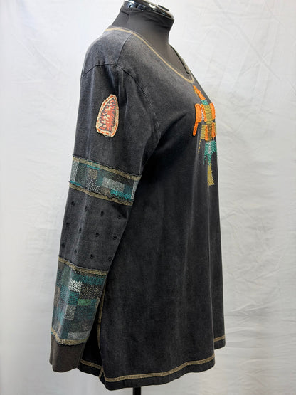 CF111-13 ORANGE THUNDERBIRD TOP L