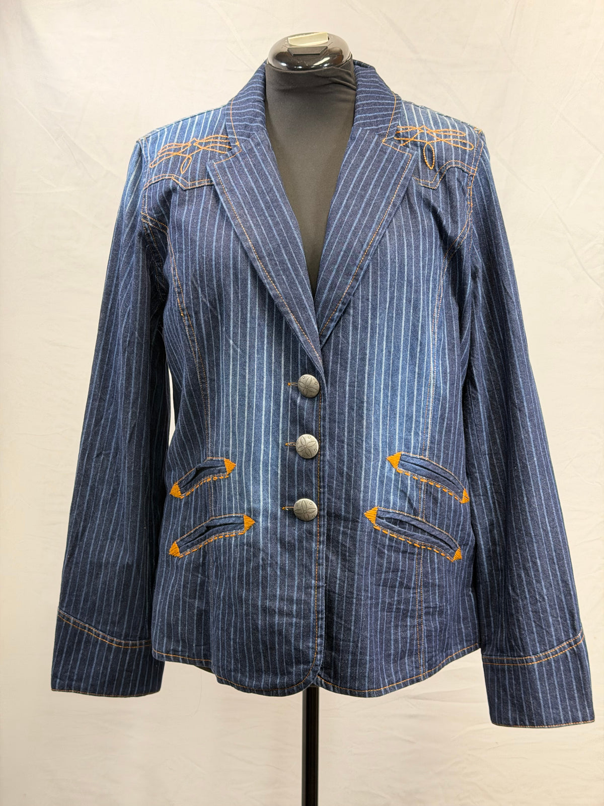 CF33-214 BOOTSTITCH STRIPED JACKET L