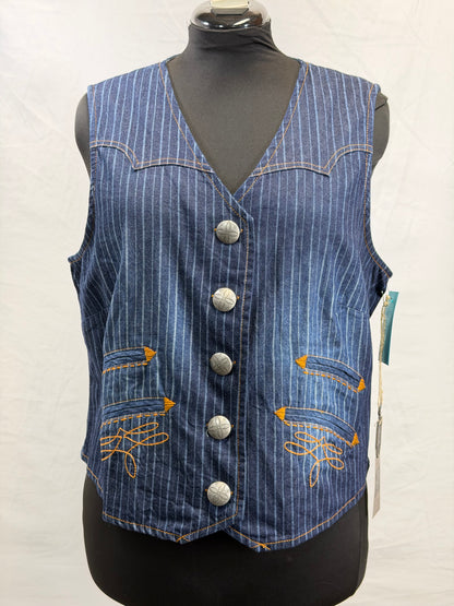 CF33-213 BOOTSTITCHED STRIPED VEST XL