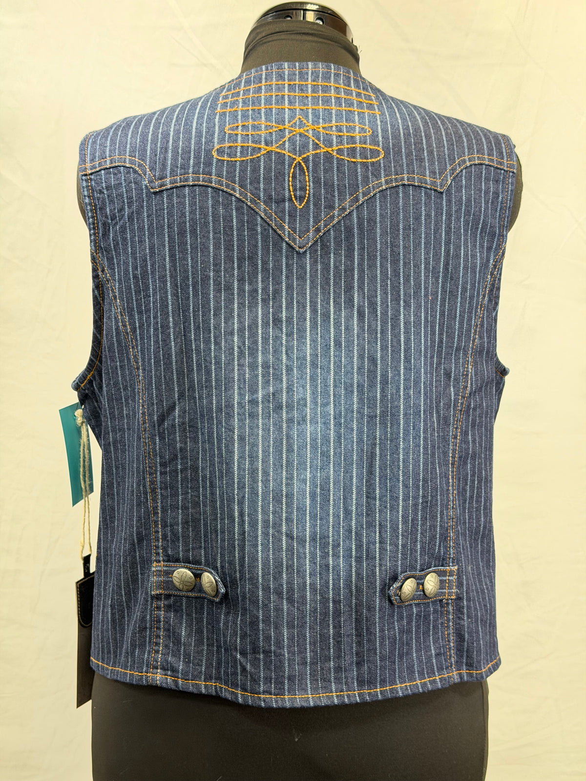 CF33-213 BOOTSTITCHED STRIPED VEST XL