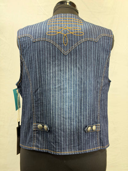 CF33-213 BOOTSTITCHED STRIPED VEST XL