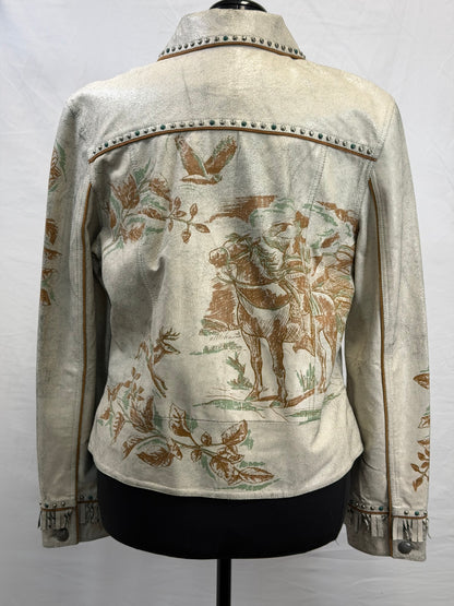 CF33-211 CRACKLE COWBOY JACKET XL