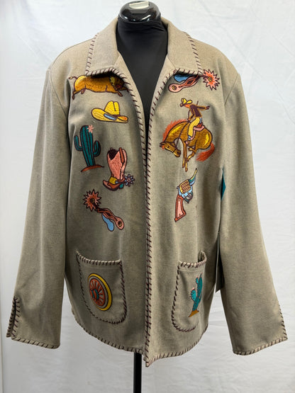 CF33-221 BRONC & SPURS JACKET 2X