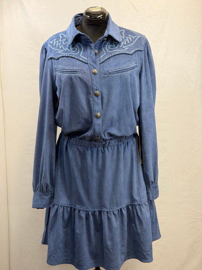 CF33-230 INDIGO HONKY TONK DRESS L