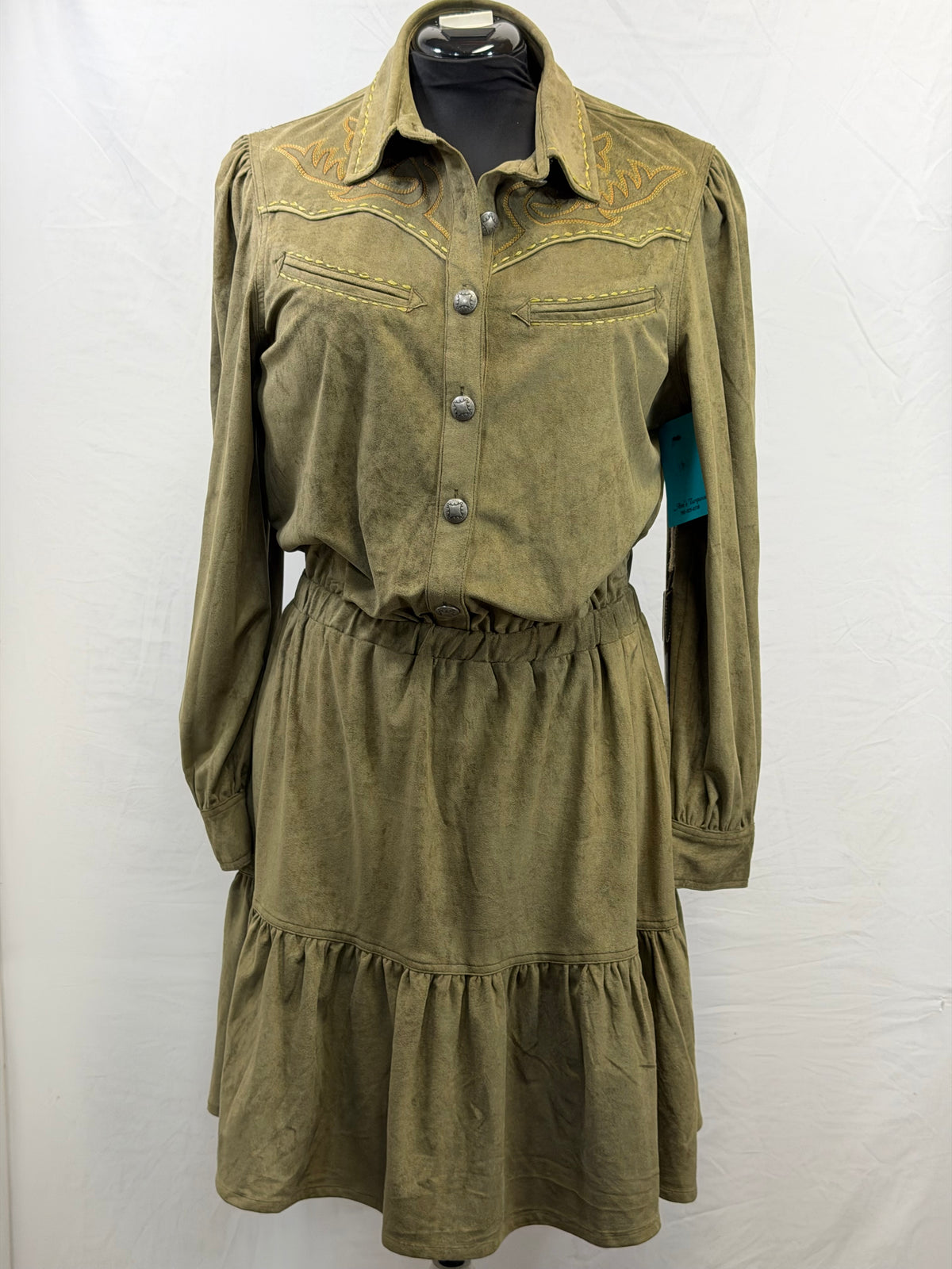 CF33-228 MOSS HONKY TONK DRESS L