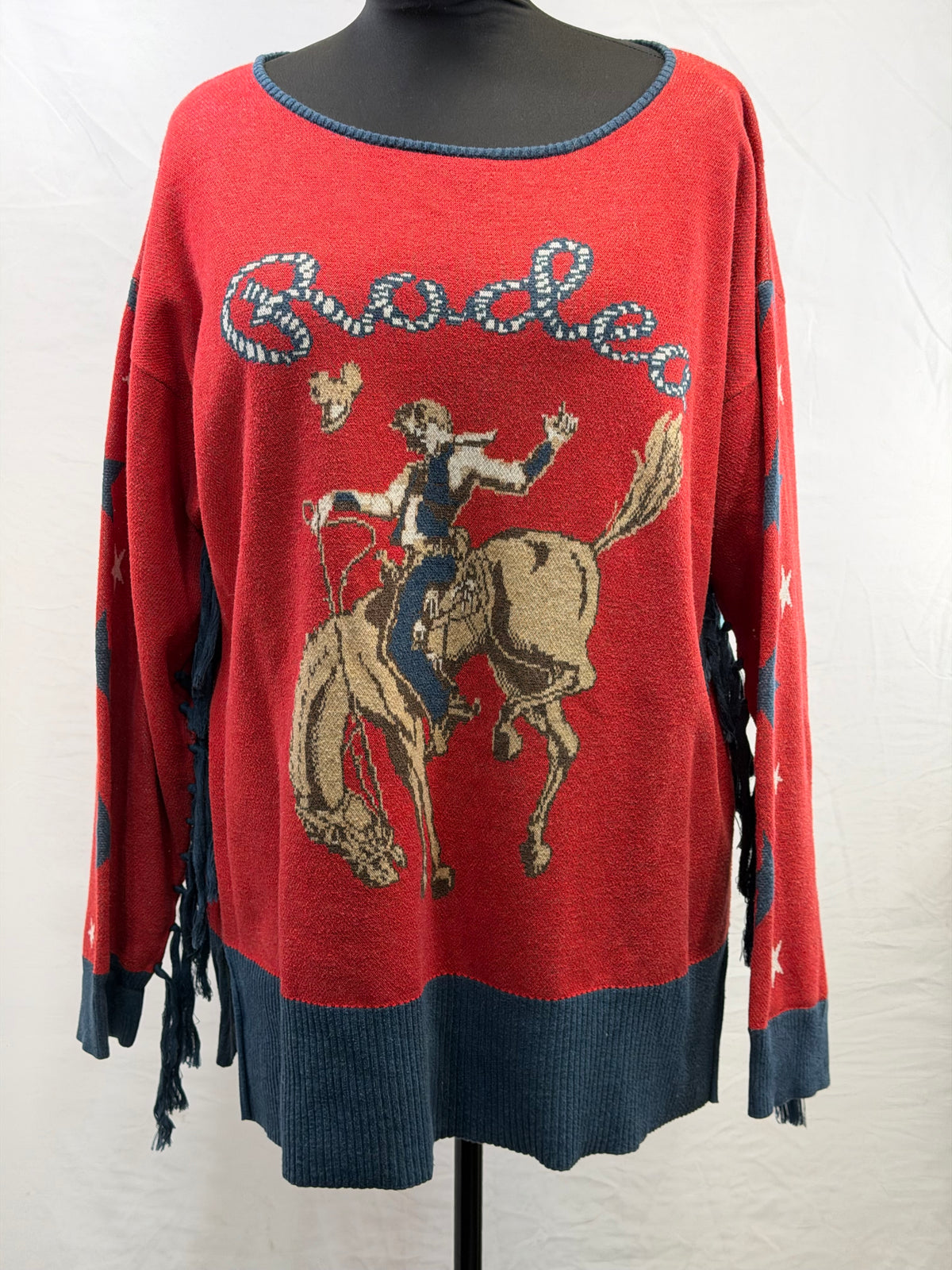 CF54-23 TASHA POLIZZI RODEO SWEATER L