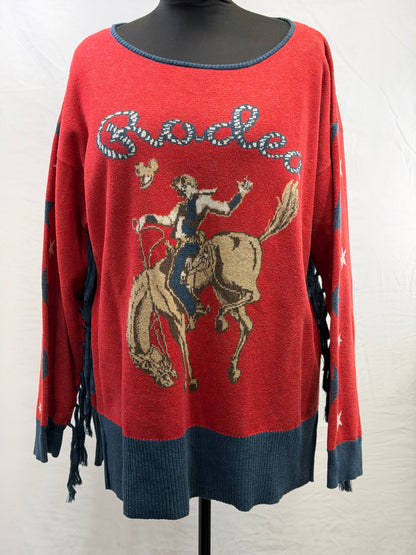 CF54-23 TASHA POLIZZI RODEO SWEATER L