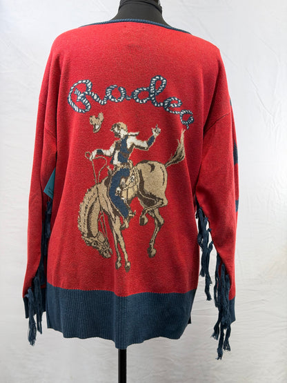 CF54-23 TASHA POLIZZI RODEO SWEATER L
