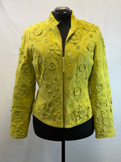 CF109-24 LIME SUEDE JACKET M