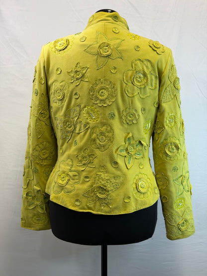 CF109-24 LIME SUEDE JACKET M