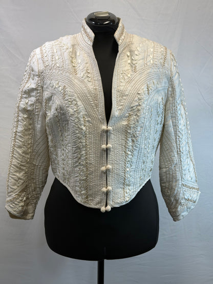 CF109-25 QUILTED SILK JACKET XL