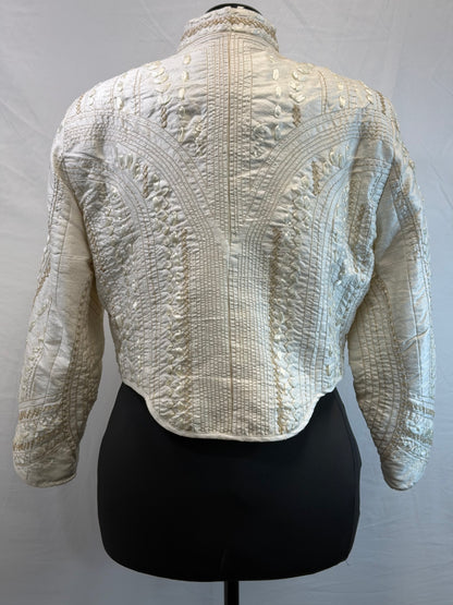CF109-25 QUILTED SILK JACKET XL