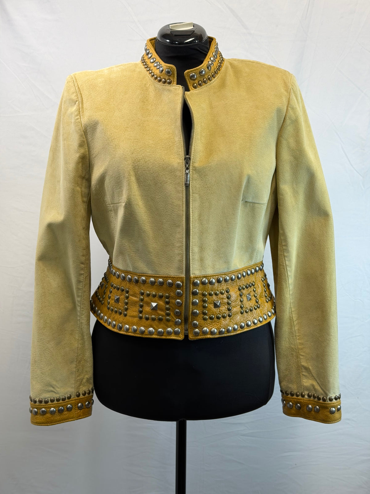 CF109-26 SUEDE/LEATHER JACKET L