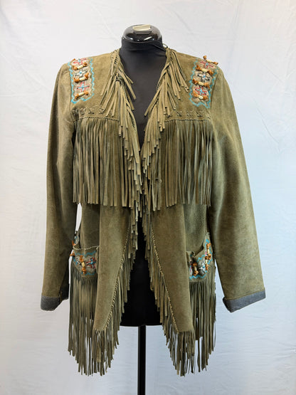 CF109-27 PATRICIA WOLF MOSS JACKET L