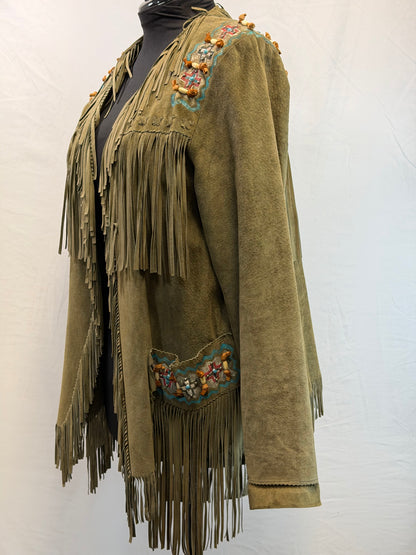 CF109-27 PATRICIA WOLF MOSS JACKET L
