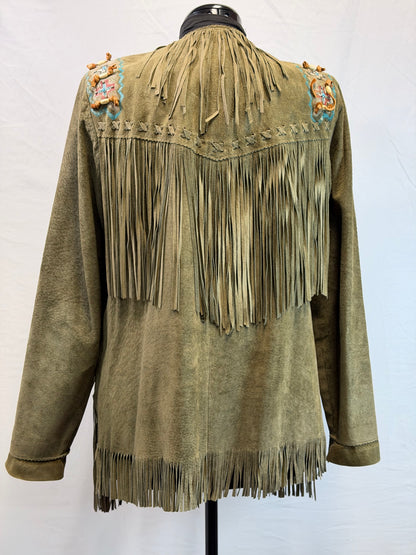 CF109-27 PATRICIA WOLF MOSS JACKET L