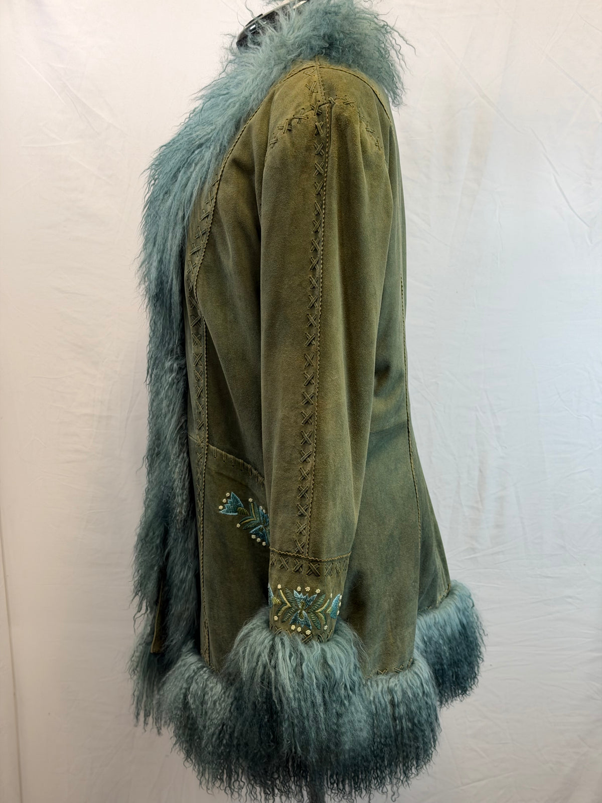 CF109-9 MOSS/LAMB SUEDE JACKET XL