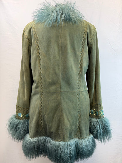 CF109-9 MOSS/LAMB SUEDE JACKET XL