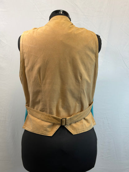 CF109-10 TURQ BEADED VEST L