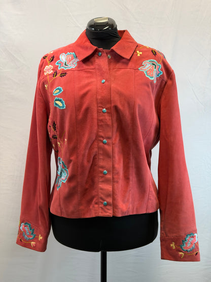 CF109-11 SALMON SUEDE JACKET L