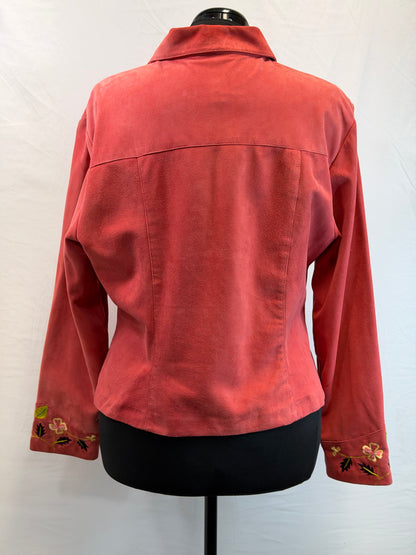 CF109-11 SALMON SUEDE JACKET L