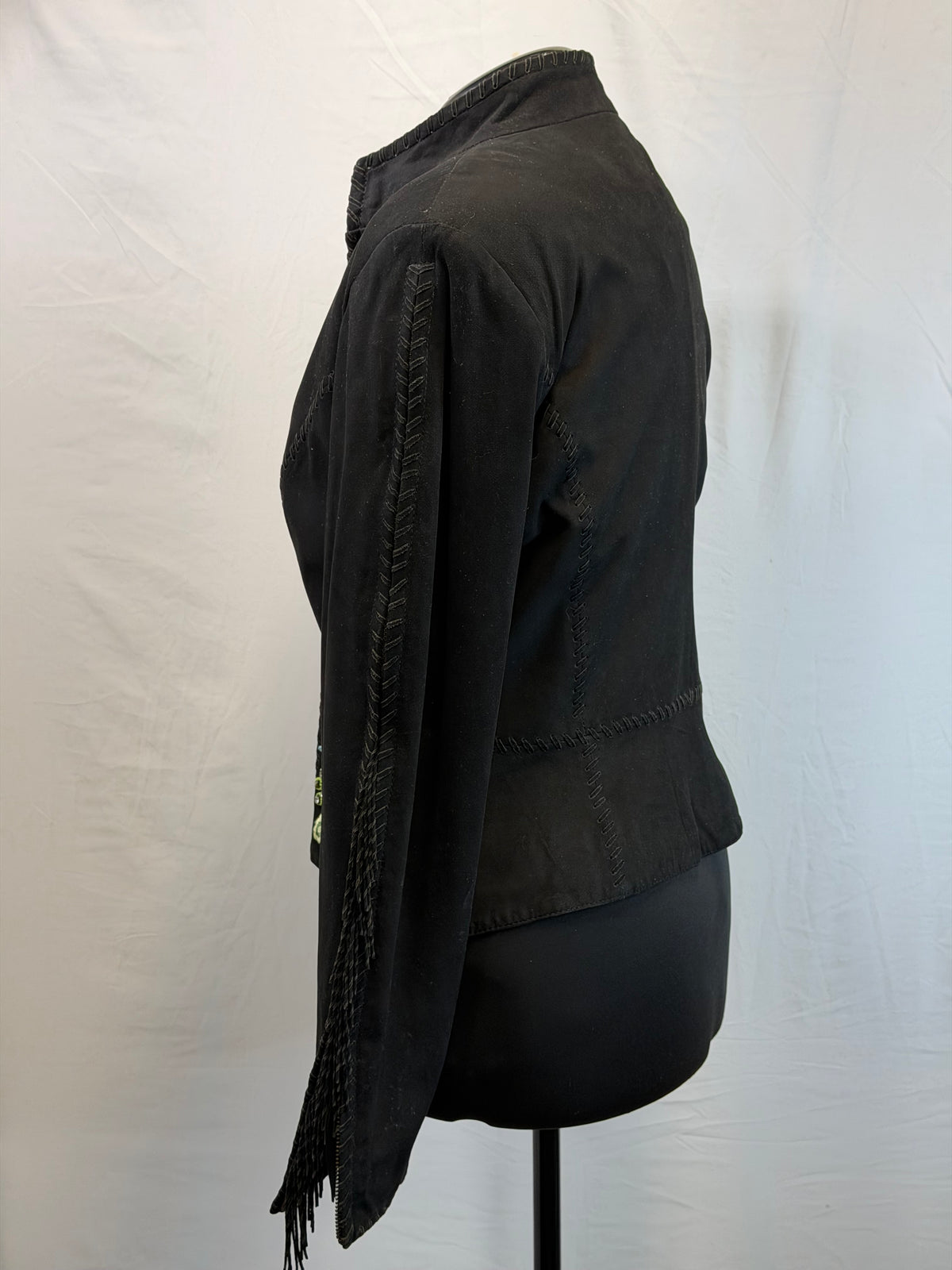 CF109-18 BLK SUEDE/TURQ STONE JACKET M