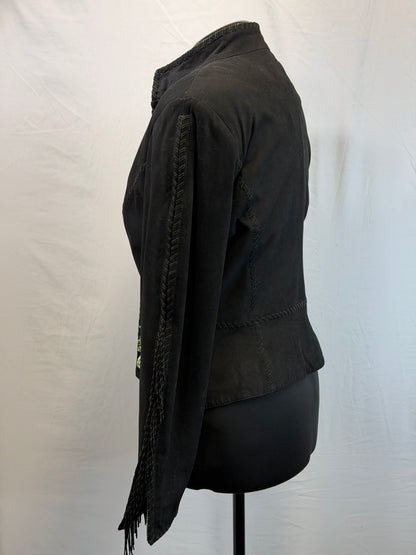 CF109-18 BLK SUEDE/TURQ STONE JACKET M