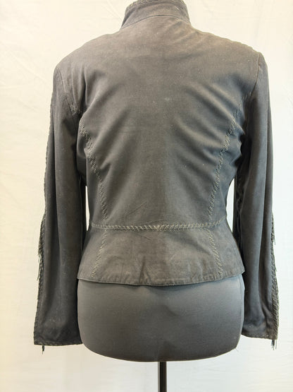 CF109-18 BLK SUEDE/TURQ STONE JACKET M