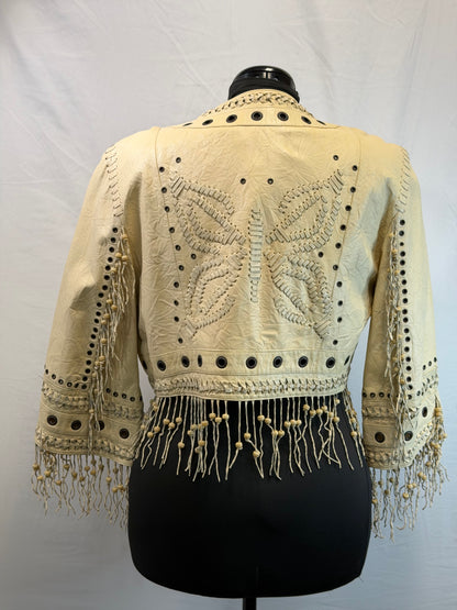 CF109-20 CREAM BUTTERFLY BOLERO L