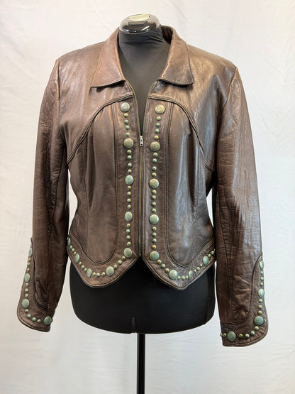 CF109-33 TARNISHED BUTTON JACKET XL