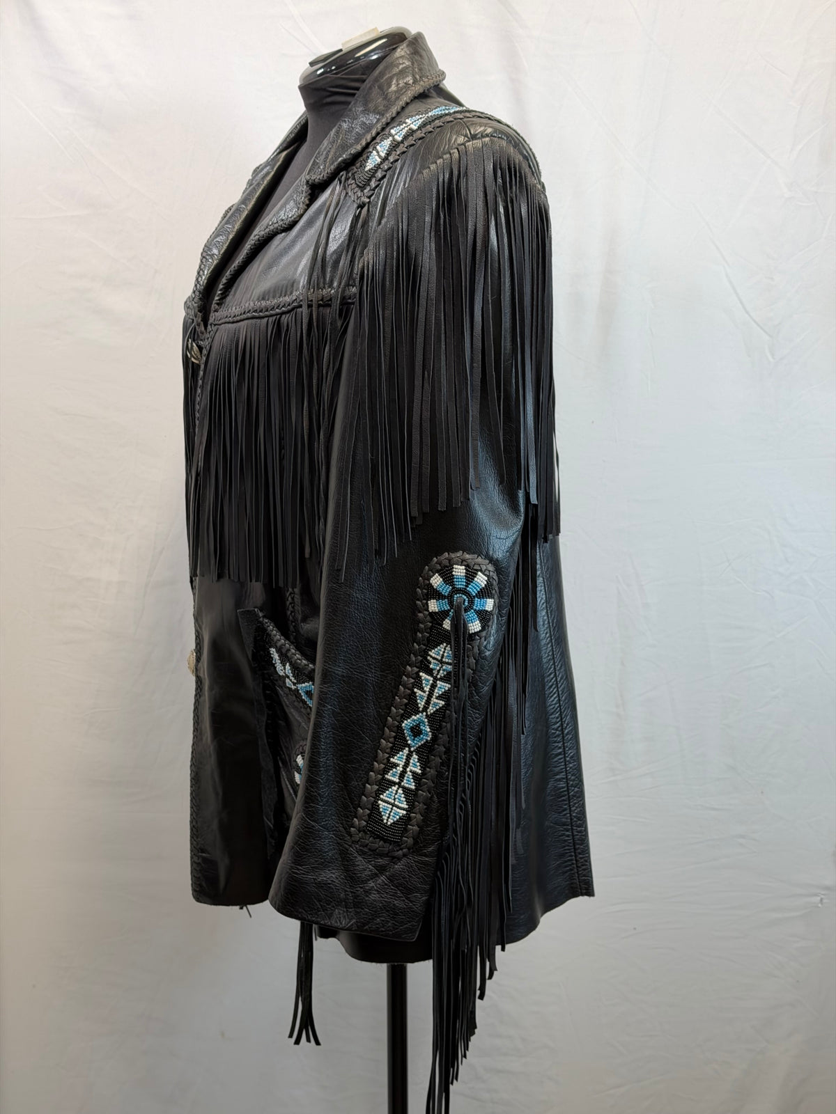 CF109-30 ARTURO BLK LEATHER JACKET 44
