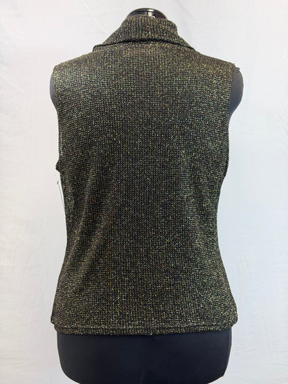 CF109-41 BRN COWL NECK TOP L